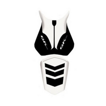 Housse de selle Bagster (2206C) Blanc/Noir/Lettres Blanches Suzuki B-King 09