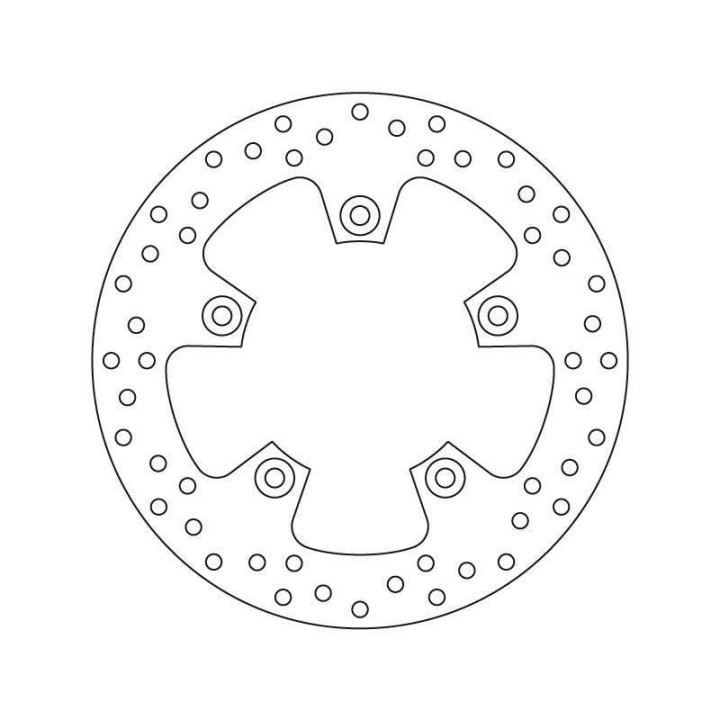 Rear brake disc Brembo Oro series 68B407F1