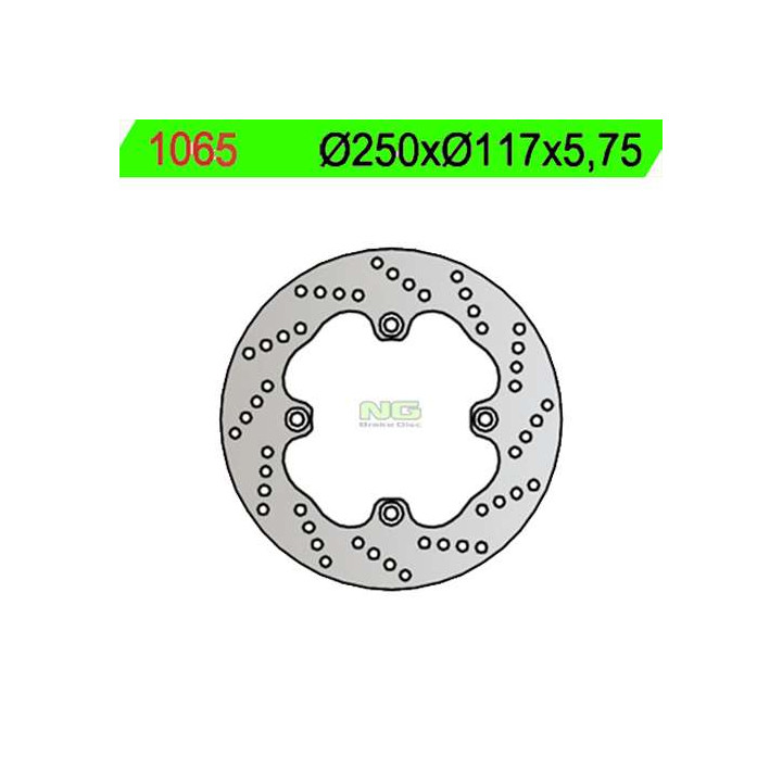 Rear brake disc NG 1065 Suzuki 650 BURGMAN 02-03