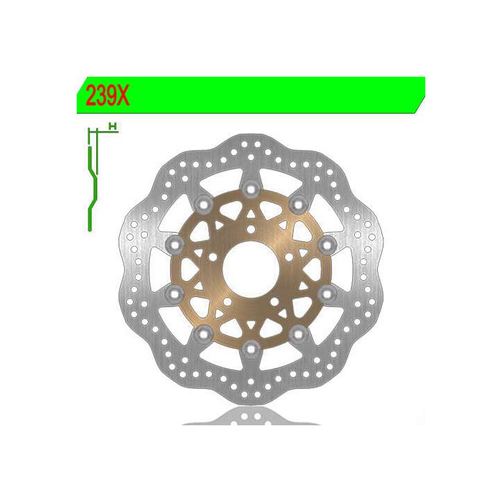 Front brake disc NG 239X RGV250