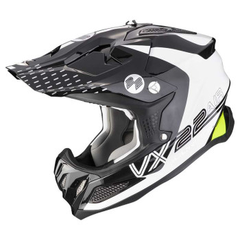 Casque cross Scorpion VX-22 AIR ARES Blanc / Noir