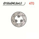 Front left brake disc NG 470 APRILIA AMICO