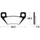 Brake plates metal fried Tecnium MOA322