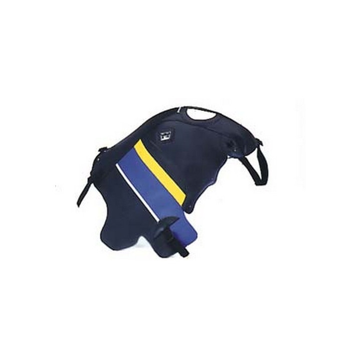 Bagster tank mat navy/blue/yellow stripe (1311A) Cagiva ElefaNT750/900