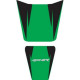 Housse de selle Bagster (2141D) Vert/Noir/Lettres Grises Claires Kawasaki ZX6 R/RR 04