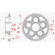 AFAM steel sprocket 43 teeth pitch 520 type 92667 MV (Agusta) 750 Brutale