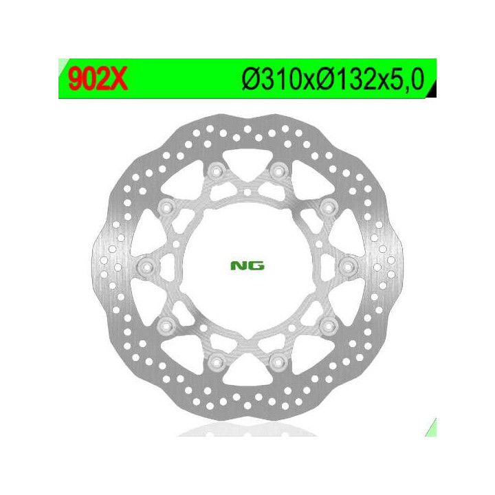 Disque de frein NG pétales Yamaha YZF-R6, FZ8, YZF-R1