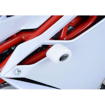 Tampons de protection R&G AERO (CP0397WH) blanc MV Agusta F4 1000R