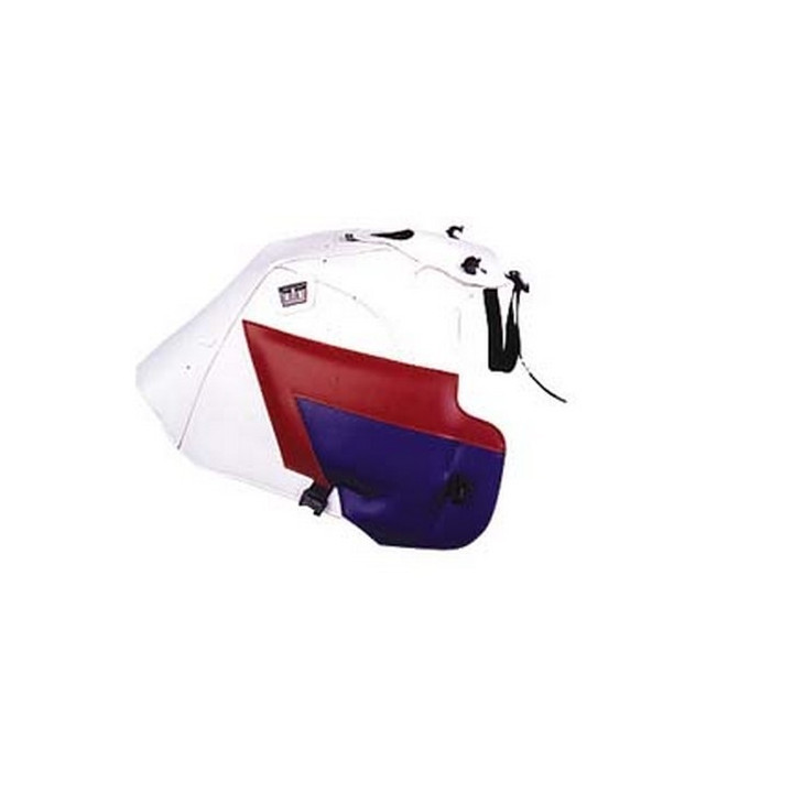 Bagster white tank mat/red and blue dots (1172E) Honda Africa Twin XRV750