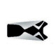 Housse de selle Bagster (2116F) Argent/Noir/Lettres Noires Honda TRANSALP 650 01-03