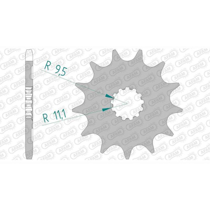 Pignon AFAM 12 dents pas 520 type 64305 Husqvarna TC 250