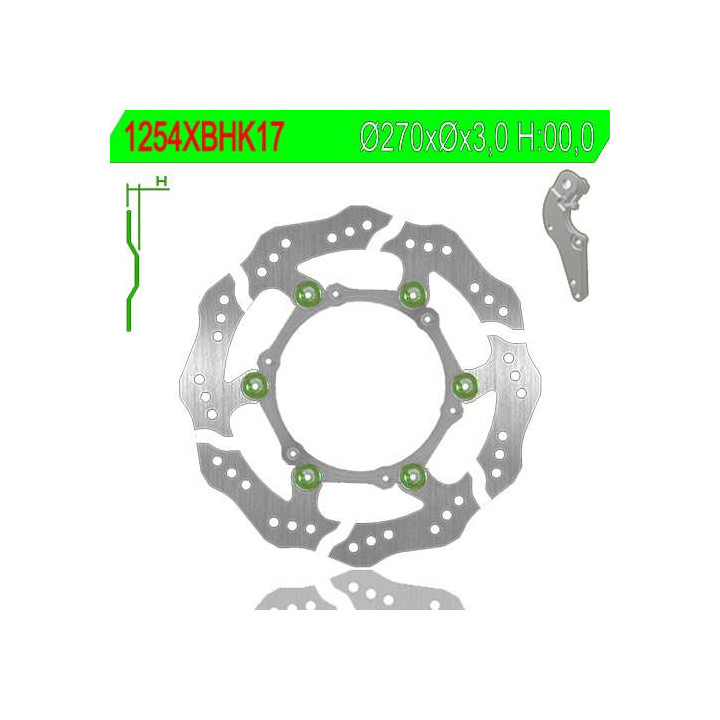 Front brake disc NG 1254XBH SX/SXF 125 00-16 Front brake disc NG 1254XBH SX/SXF 125 00-16