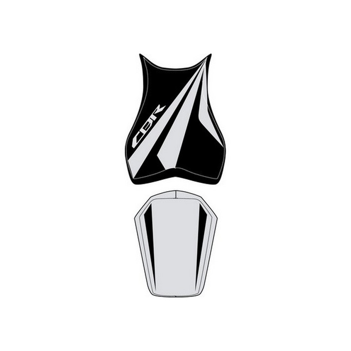 Saddle cover Bagster (2198C) Black/Gris Clair/Letters Grises Claires Honda CBR1000RR 08-11 Saddle cover Bagster (2198C) Black/Gris Clair/Letters Grises Claires Honda CBR1000RR 08-11