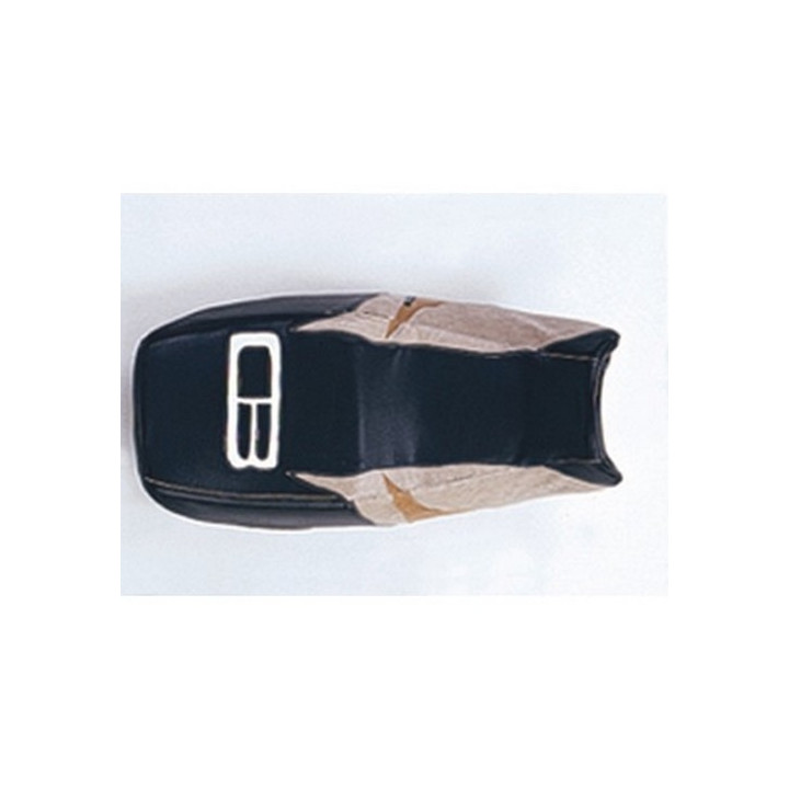 Housse de selle Bagster (2037F) Noir/Champagne/Havane/Lettres Blanches Honda CB500 95 Housse de selle Bagster (2037F) Noir/Champagne/Havane/Lettres Blanches Honda CB500 95