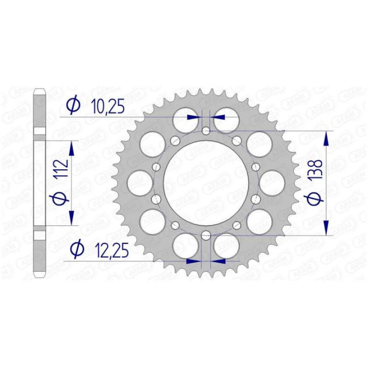 Alu AAFAM 46 teeth not 520 type 11509