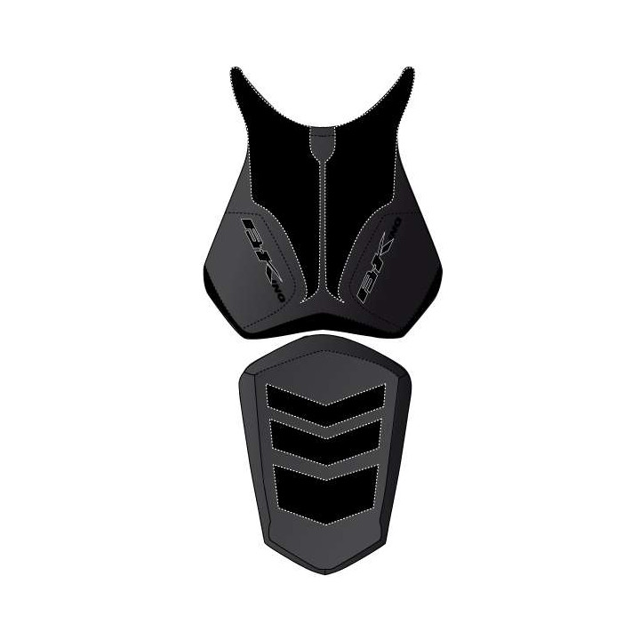 Housse de selle Bagster (2206B) Noir/Noir Mat/Lettres Anthracites Suzuki B-King 08-10