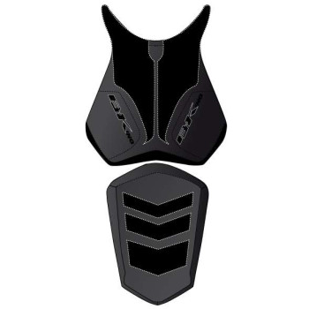 Housse de selle Bagster (2206B) Noir/Noir Mat/Lettres Anthracites Suzuki B-King 08-10