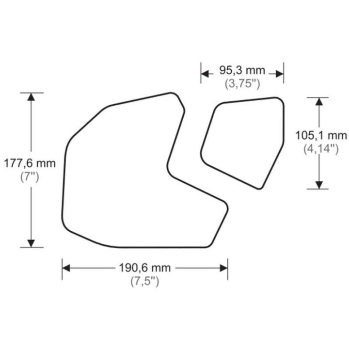 Protections latérales de réservoir ONEDESIGN Yamah MT-09