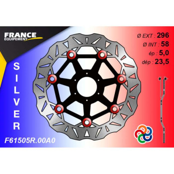 Disque de frein avant FE F61505R.00A0 Honda CB600F Hornet (PC34/36)