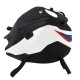Tapis de réservoir Bagster noir mat/blanc/deco gitane (1745A) BMW F850GS