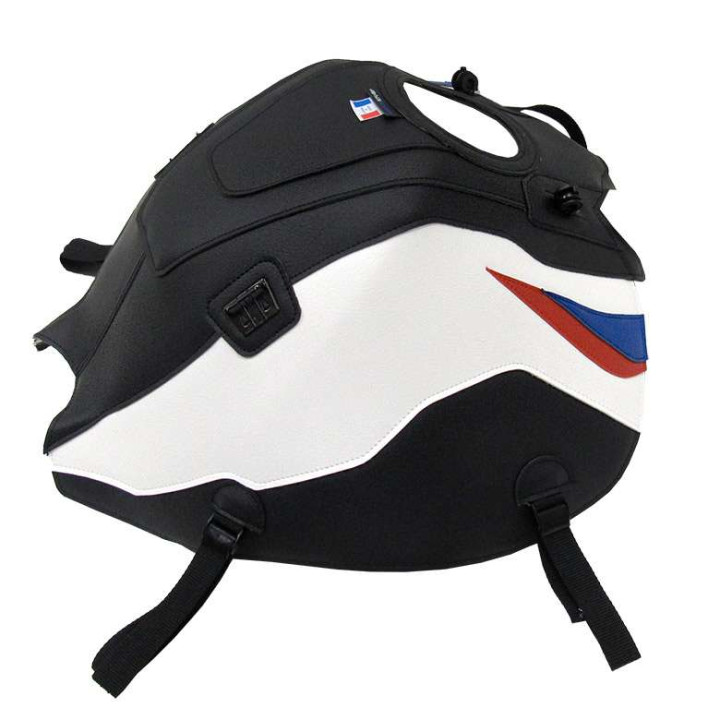 Tapis de réservoir Bagster noir mat/blanc/deco gitane (1745A) BMW F850GS