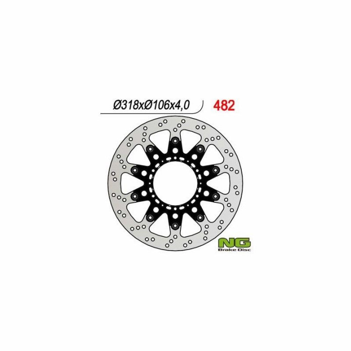 NG motorcycle brake disc (rep. 482)