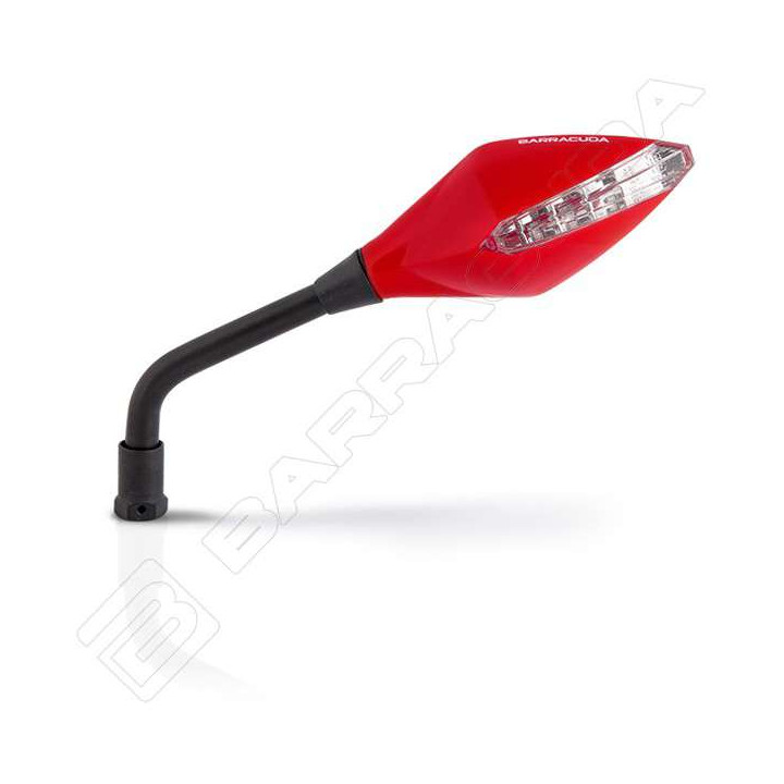 Barracuda STREET INDICATOR motorcycle mirrors Red