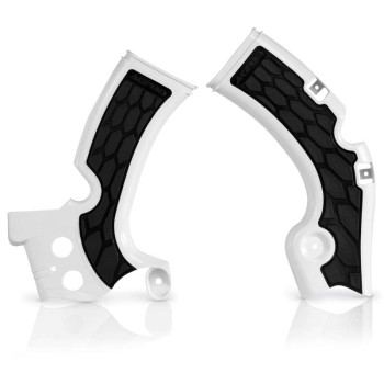 Protections cadre Acerbis X-GRIP Blanc Kawasaki KX450F