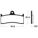 Plaquettes de frein organique BENDIX MA176