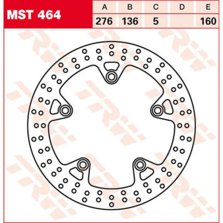 Rear brake disc TRW MST464 BMW R1200/1250GS R1200R R1200RT