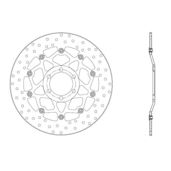Disque de frein avant Brembo Série Oro 78B40863 Suzuki GSX-R 600/750/1000 08-10