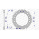 Couronne alu AFAM 45 dents pas 520 type 15303 GAS-GAS SM 400 FSE