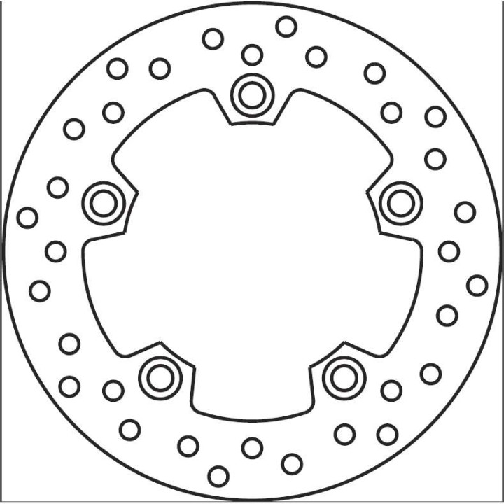 Brembo Oro Series rear brake disc 68B40727 Suzuki BURGMAN 250/400 98-02