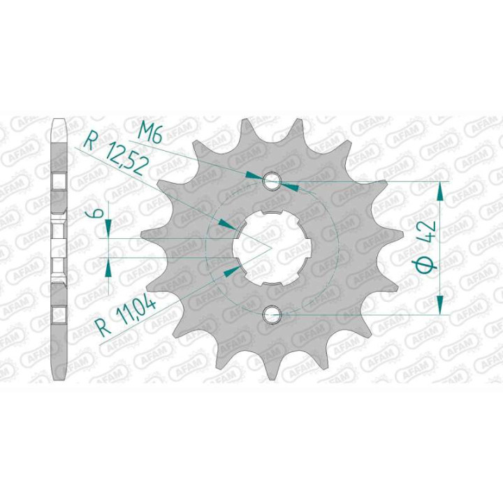 Pignon AFAM 15 dents pas 520 type 20302 E-TON VXL 250 ST Vector
