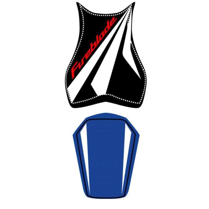 Saddle cover Bagster (2198F) Black/White/Blue/Red Letters Honda CBR1000RR 09
