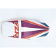 Housse de selle Bagster (2043G) Pervenche/Orange/Cassis/Blanc/Lettres Fluo Yamaha FZR1000 94
