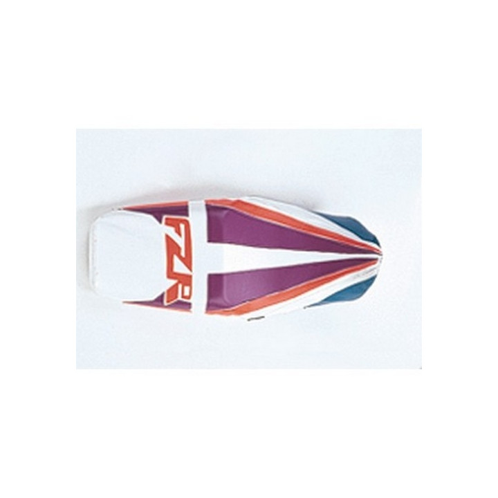 Housse de selle Bagster (2043G) Pervenche/Orange/Cassis/Blanc/Lettres Fluo Yamaha FZR1000 94