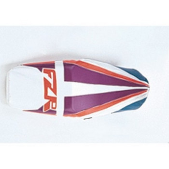 Housse de selle Bagster (2043G) Pervenche/Orange/Cassis/Blanc/Lettres Fluo Yamaha FZR1000 94 Housse de selle Bagster (2043G) Pervenche/Orange/Cassis/Blanc/Lettres Fluo Yamaha FZR1000 94