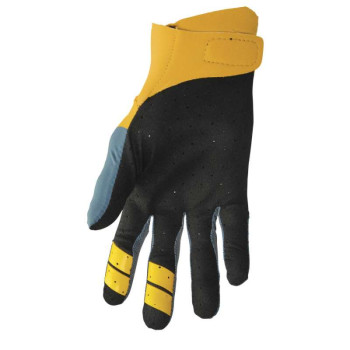 Gants moto cross Thor AGILE RIVAL TEAL/YELLOW