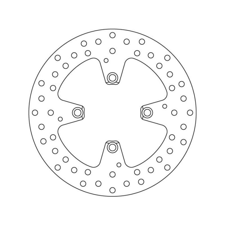Rear brake disc Brembo Série Oro 68B407E8 Ducati STREETFIGHTER 1098, 1098, 1198