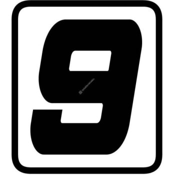 Numéro Barracuda "9" 87x105mm Numéro Barracuda "9" 87x105mm