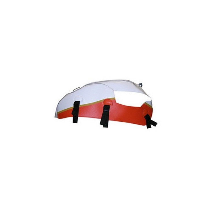 Bagster tank mat white/orange 50th anniversary (1568K) Triumph Bonneville T 100
