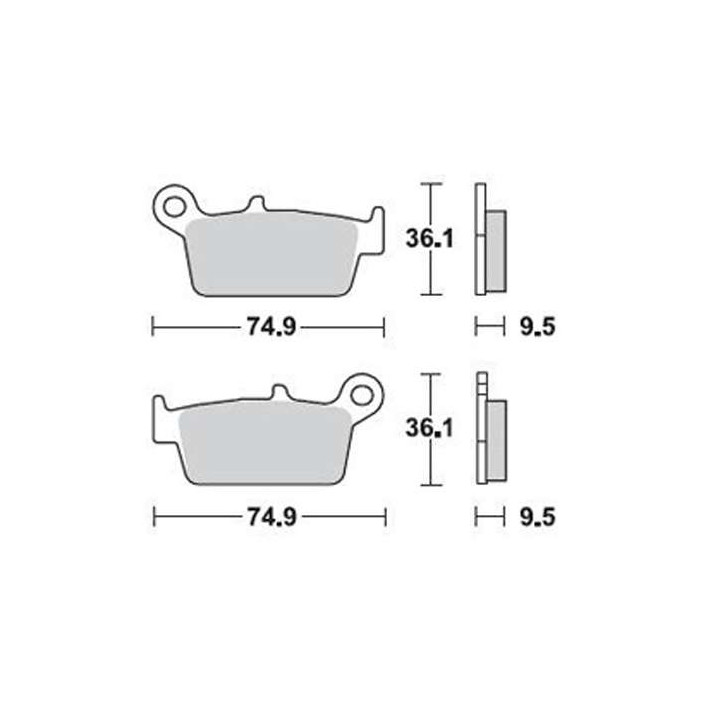 Brake pads sinter BRAKING 701CM44
