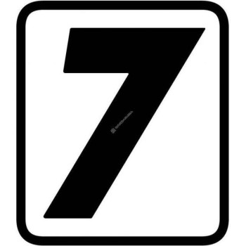 Numéro Barracuda "7" 87x105mm Numéro Barracuda "7" 87x105mm