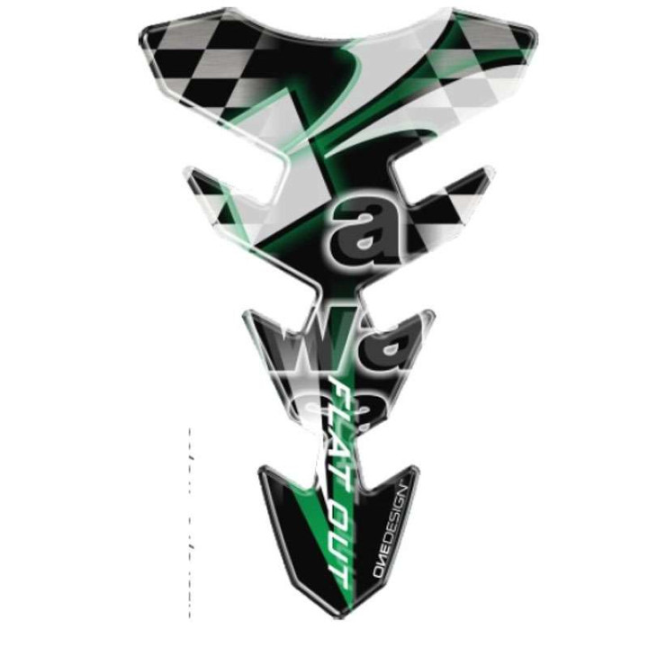 Protection de réservoir moto OneDesign SLIM KAWASAKI 22,1 x 14,4 cm