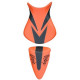 Saddle cover Bagster (2190B) Orange/Black/Black Letters Kawasaki ZX6 R/RR 07
