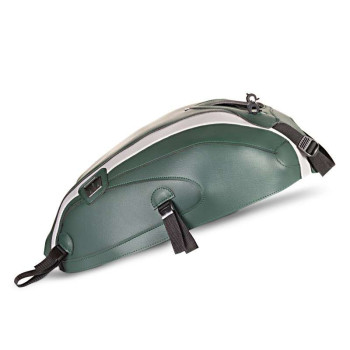 Tapis de réservoir Bagster vert foncé/déco argent (1708A) Yamaha XSR700