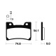 Plaquettes de frein organique BENDIX MA165