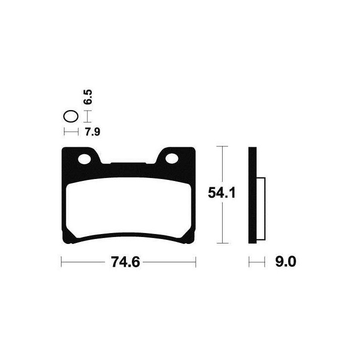 Plaquettes de frein organique BENDIX MA165