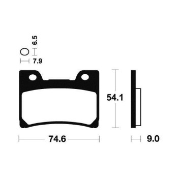 Plaquettes de frein organique BENDIX MA165